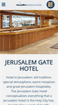 Mobile Screenshot of jerusalemgatehotel.com